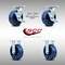 Service Caster 6 Inch Stainless Steel Solid Poly Caster Set with 2 Brakes/Swivel Lock 2 Rigid SCC-SS30S620-SPUR-TLB-BSL-2-R-2 - alternate 3
